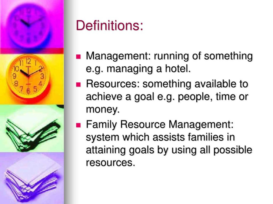 Family Resource Management - ppt download