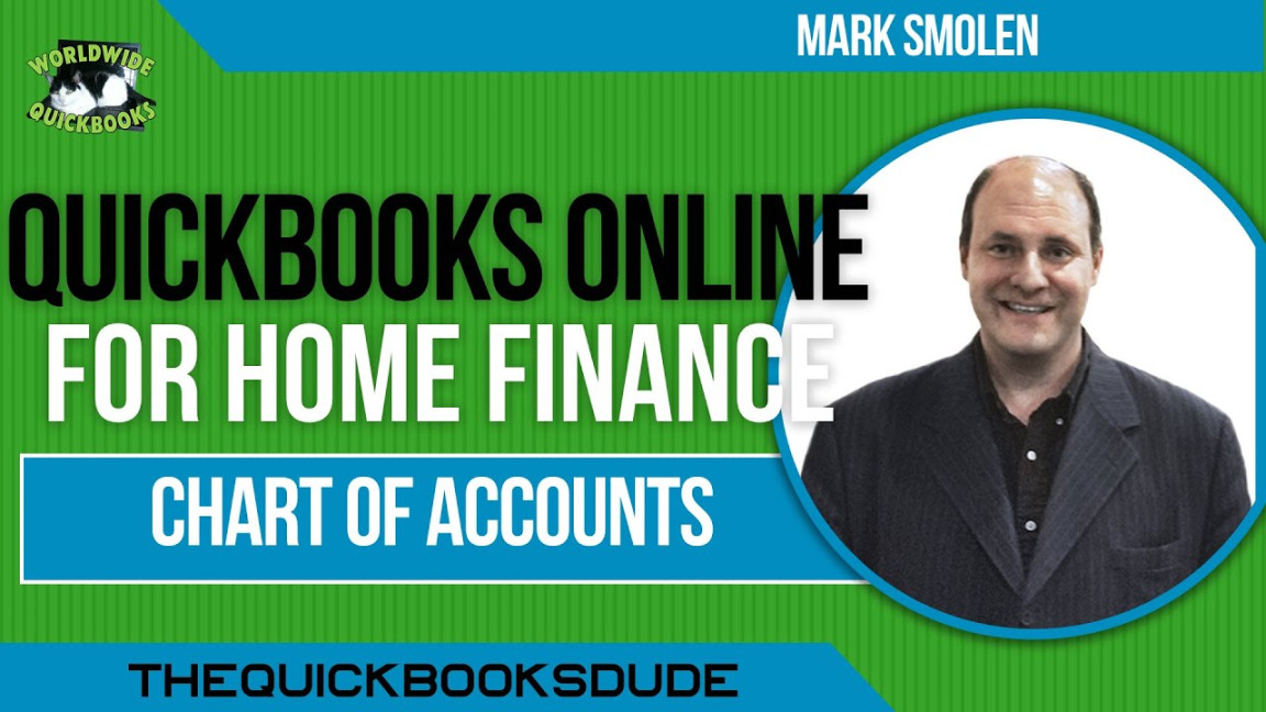 QuickBooks Online Home Finance Chart Of Accounts For Individuals